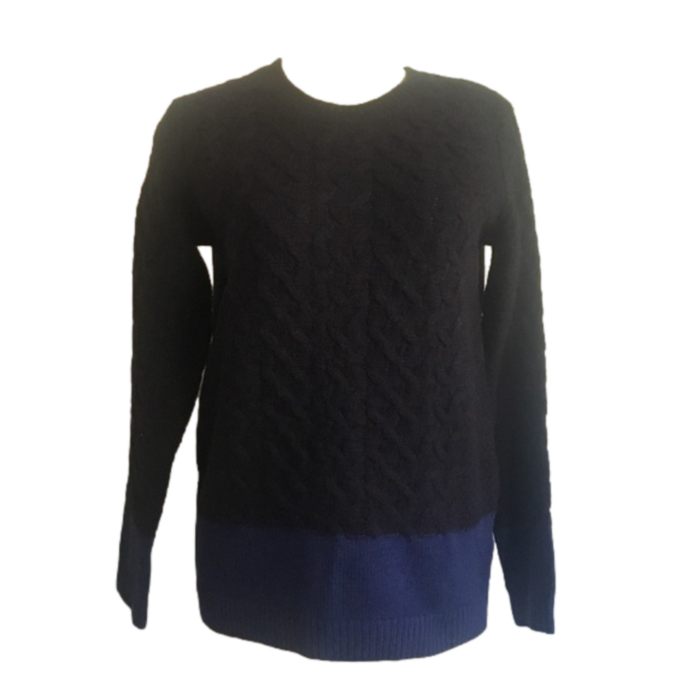 𝅺VINCE yak/wool colorblock sweater . XS( run big )